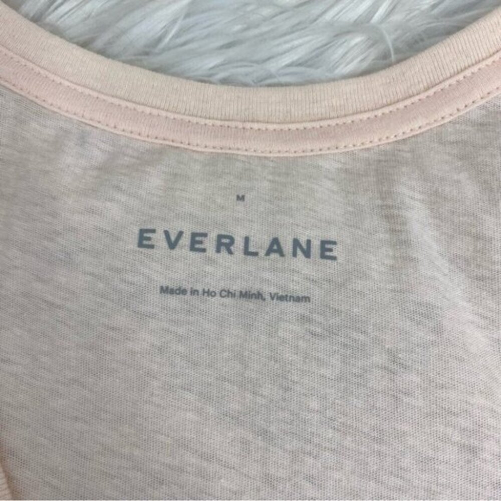 Everlane Womens Cotton Racerback Scoop Neck Tank Top‎ Pink Size M NWT - Picture 7 of 10